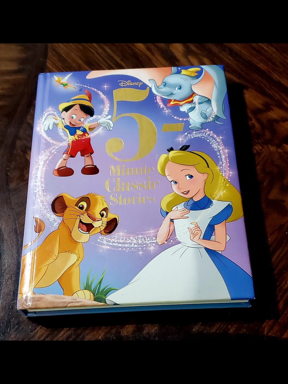 Disney Purple & Gold 5-Minute Classic Stories Hardcover